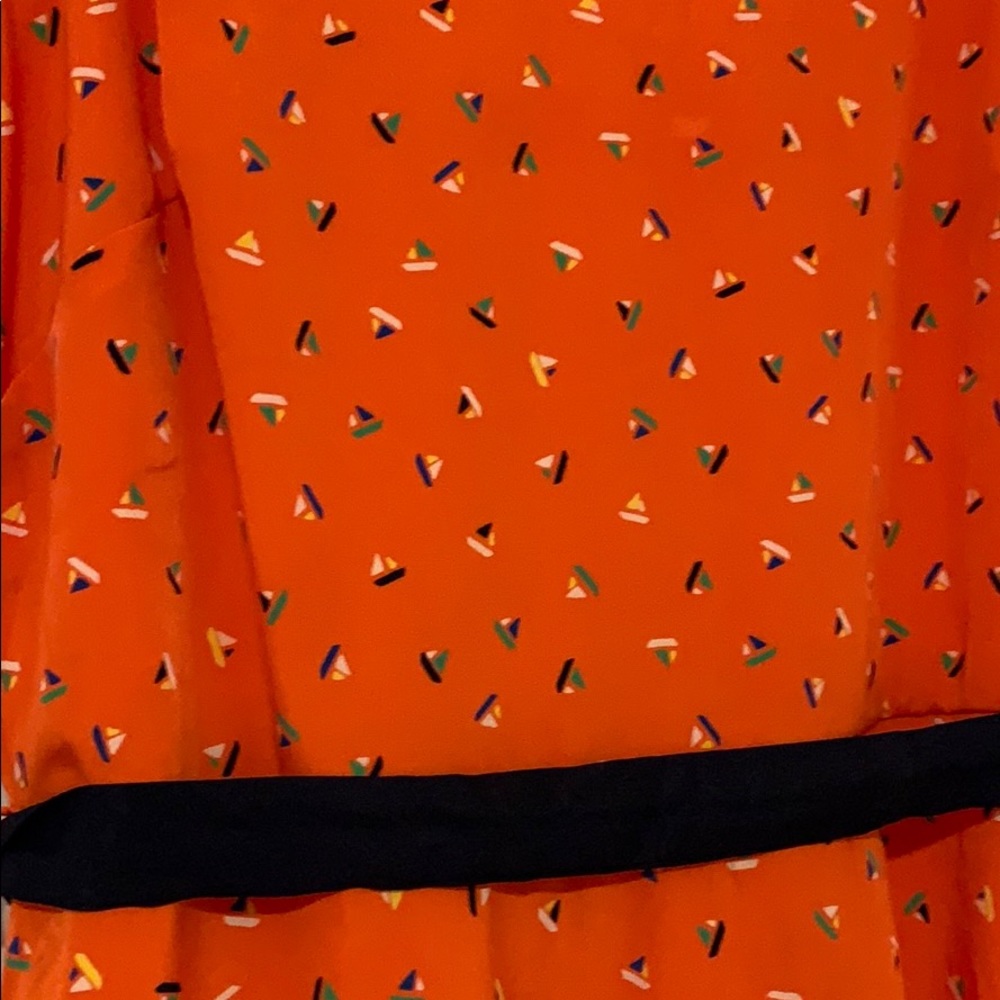 Orange Mini Boat Patterned Dress - Picture 2 of 5